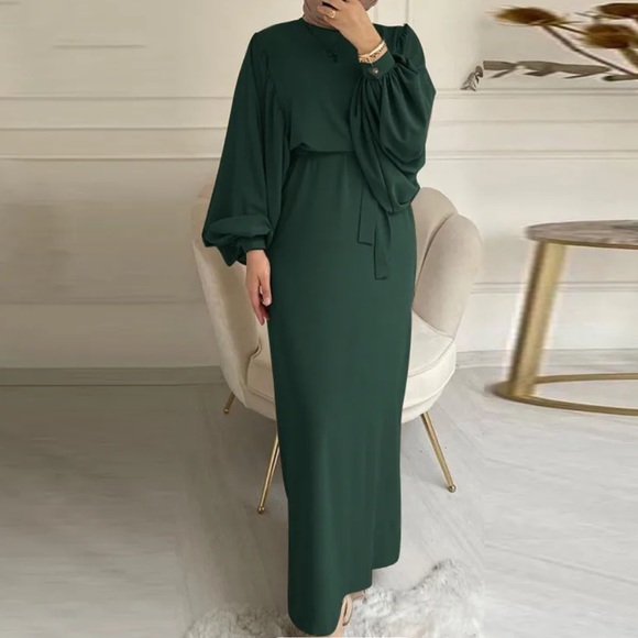 Modest Ramadan Eid Maxi Dress - Picture 1 of 3